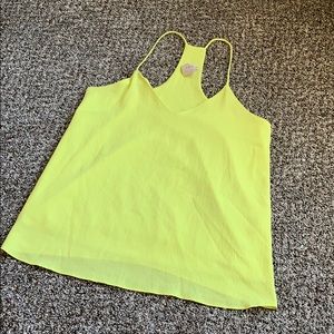 Bright Yellow Racer Back Tank